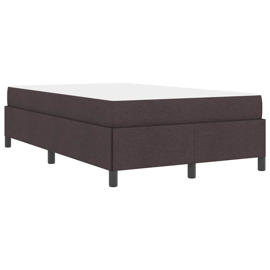 Boxspringbett Dunkelbraun 120 x 190 cm Stoff