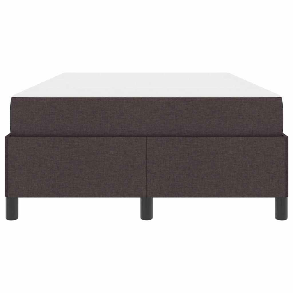 Boxspringbett Dunkelbraun 120 x 190 cm Stoff