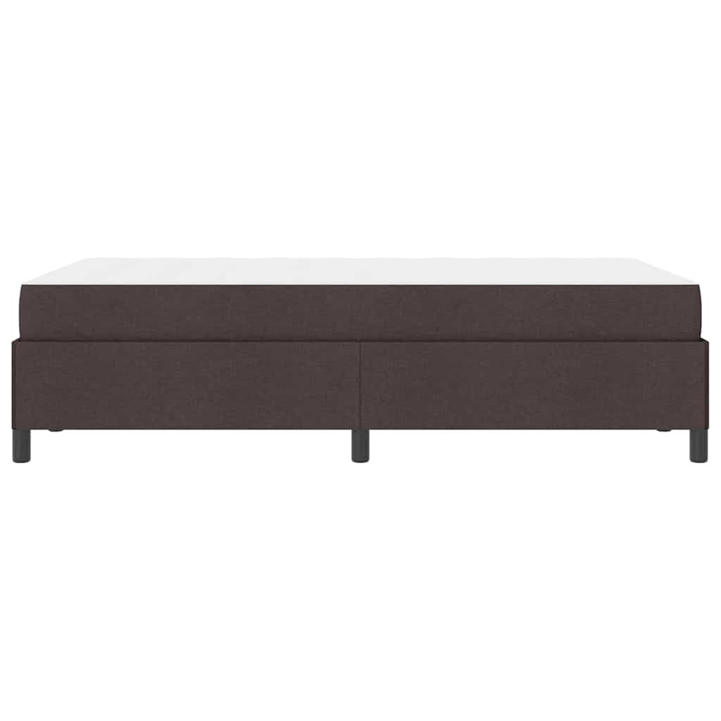 Boxspringbett Dunkelbraun 120 x 190 cm Stoff