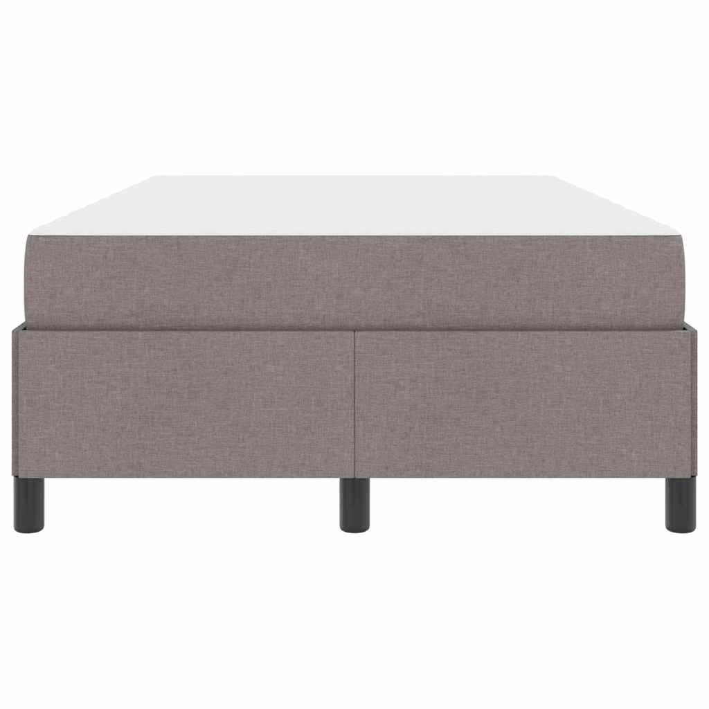 Boxspringbett Taupe und Schwarz 120 x 190 cm