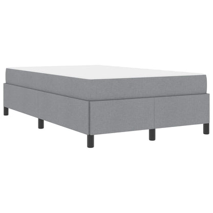 Boxspringbett Hellgrau 120 x 200 cm Stoff