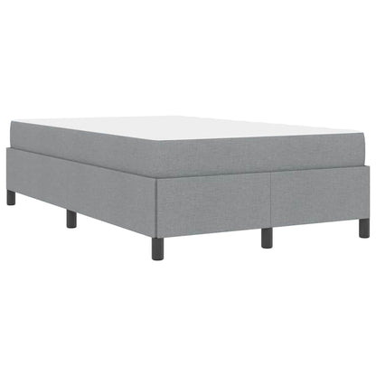 Boxspringbett Hellgrau 120 x 200 cm Stoff