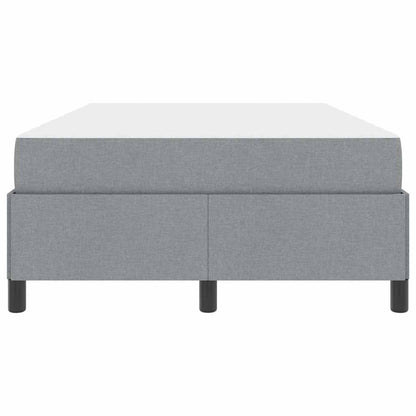 Boxspringbett Hellgrau 120 x 200 cm Stoff