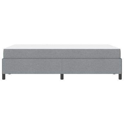 Boxspringbett Hellgrau 120 x 200 cm Stoff