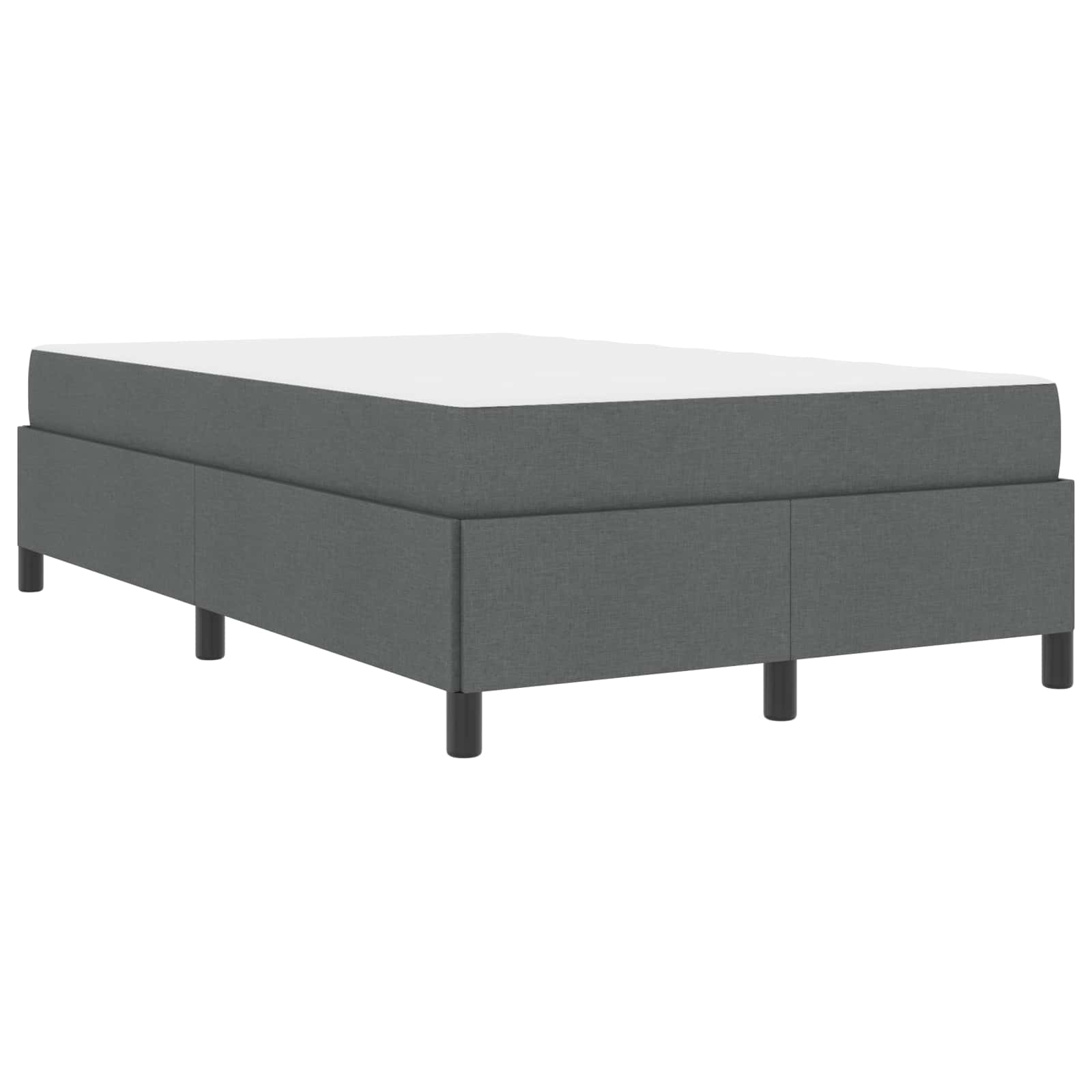 Boxspringbett Dunkelgrau 120 x 200 cm Stoff