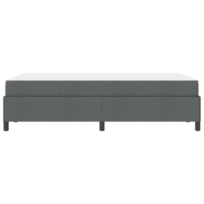 Boxspringbett Dunkelgrau 120 x 200 cm Stoff