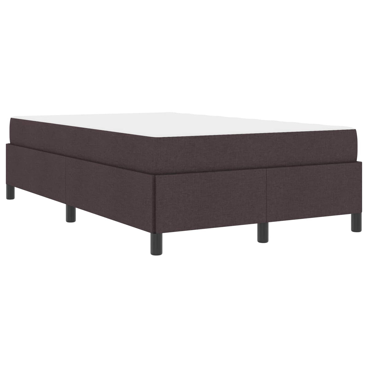 Boxspringbett Dunkelbraun 120 x 200 cm Stoff