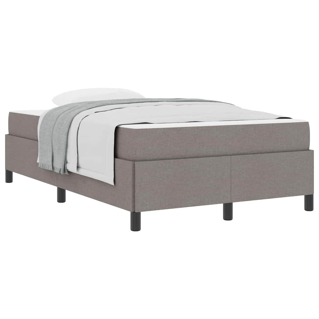 Boxspringbett Taupe und Schwarz 120 x 200 cm