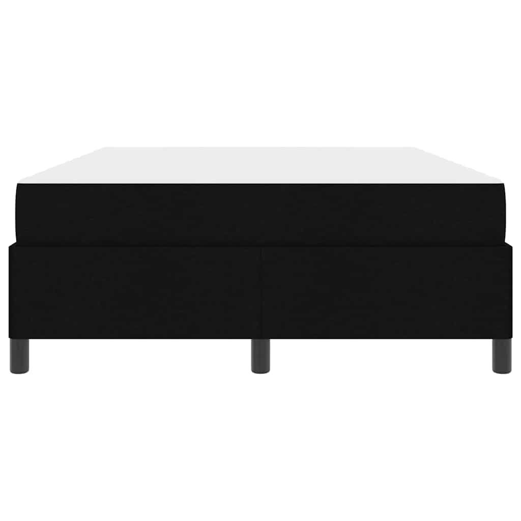 Boxspringbett mit Matratze Schwarz 140 x 190 cm Stoff