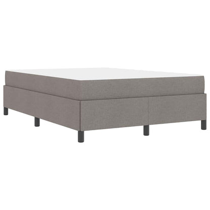 Boxspringbett mit Matratze Taupe 140 x 190 cm Stoff