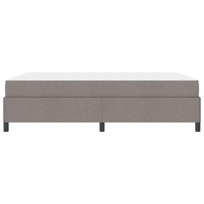 Boxspringbett mit Matratze Taupe 140 x 190 cm Stoff