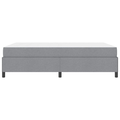 Boxspringbett Hellgrau 140 x 200 cm Stoff