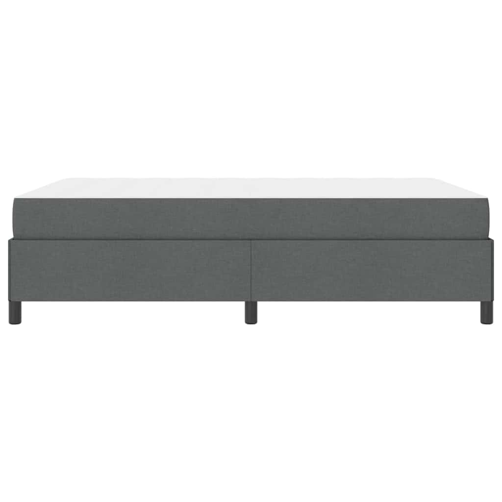 Boxspringbett Dunkelgrau 140 x 200 cm Stoff
