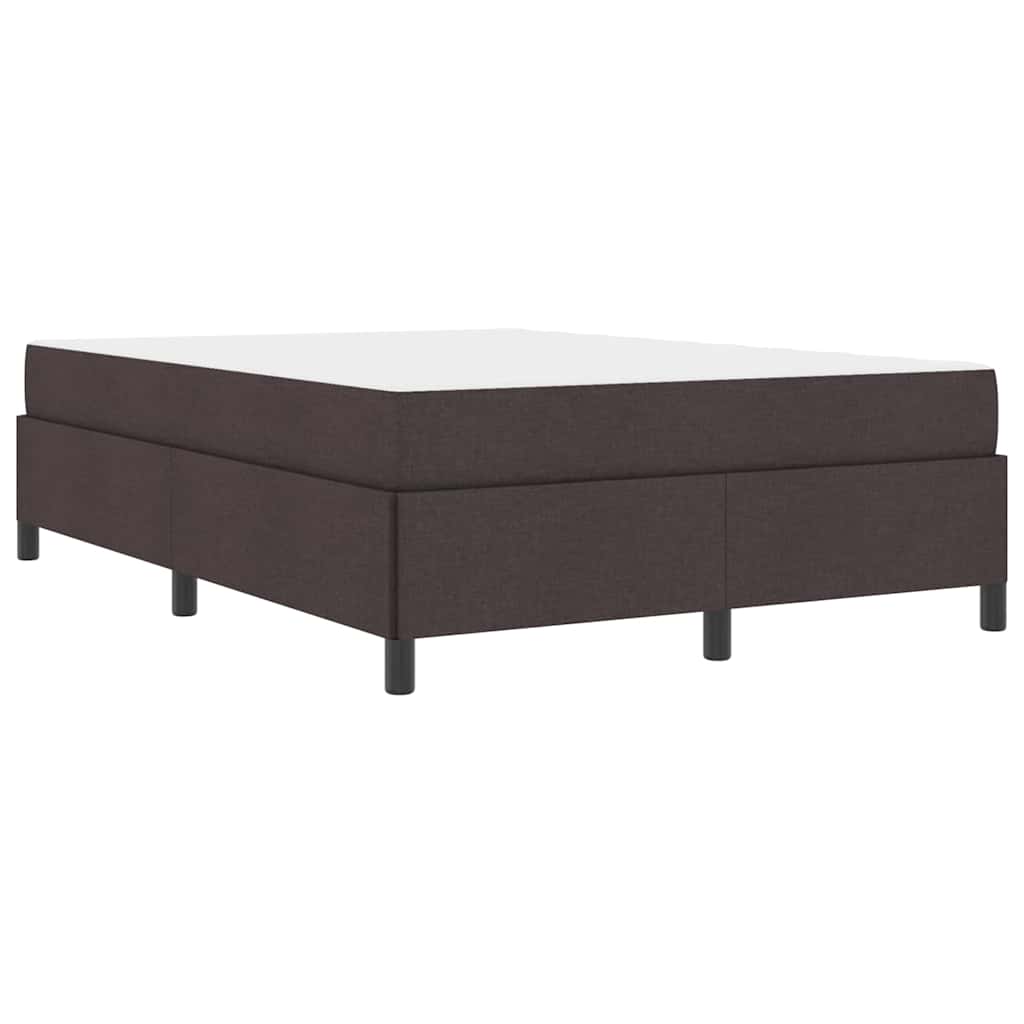 Boxspringbett Braun 140 x 200 cm Stoff, Ingenieurholz