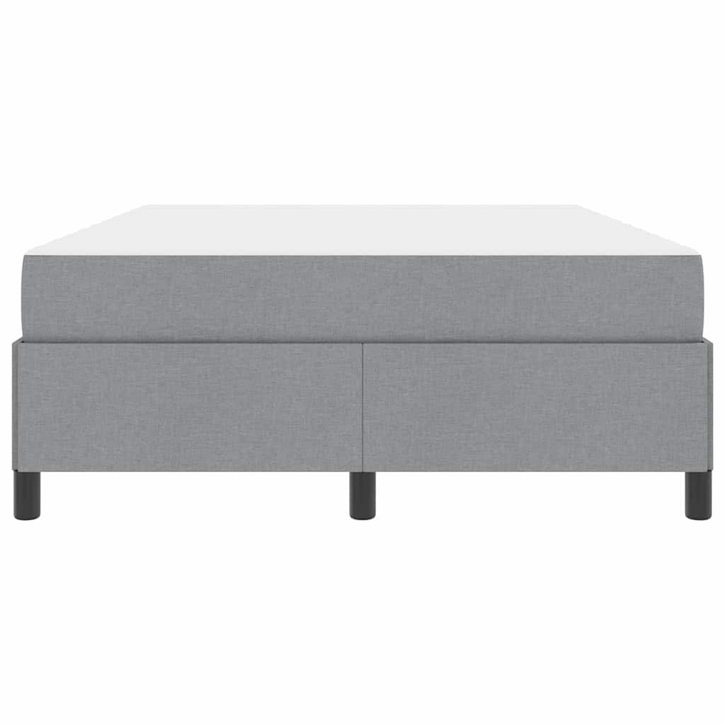Boxspringbett Hellgrau 160 x 200 cm Stoff