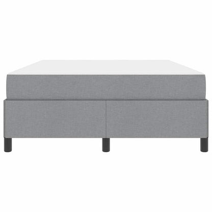 Boxspringbett Hellgrau 160 x 200 cm Stoff