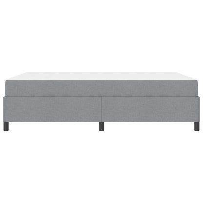 Boxspringbett Hellgrau 160 x 200 cm Stoff