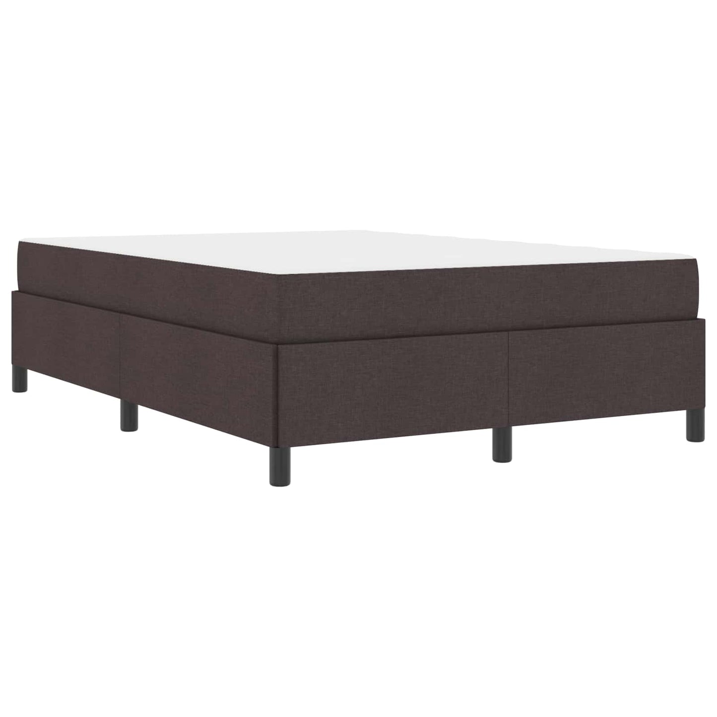 Boxspringbett Dunkelbraun 160 x 200 cm Stoff
