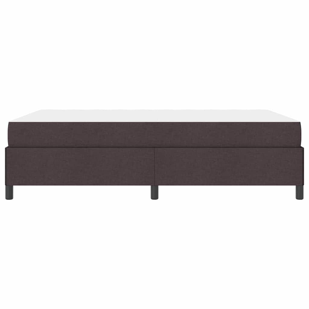 Boxspringbett Braun 160 x 200 cm Stoff, Ingenieurholz