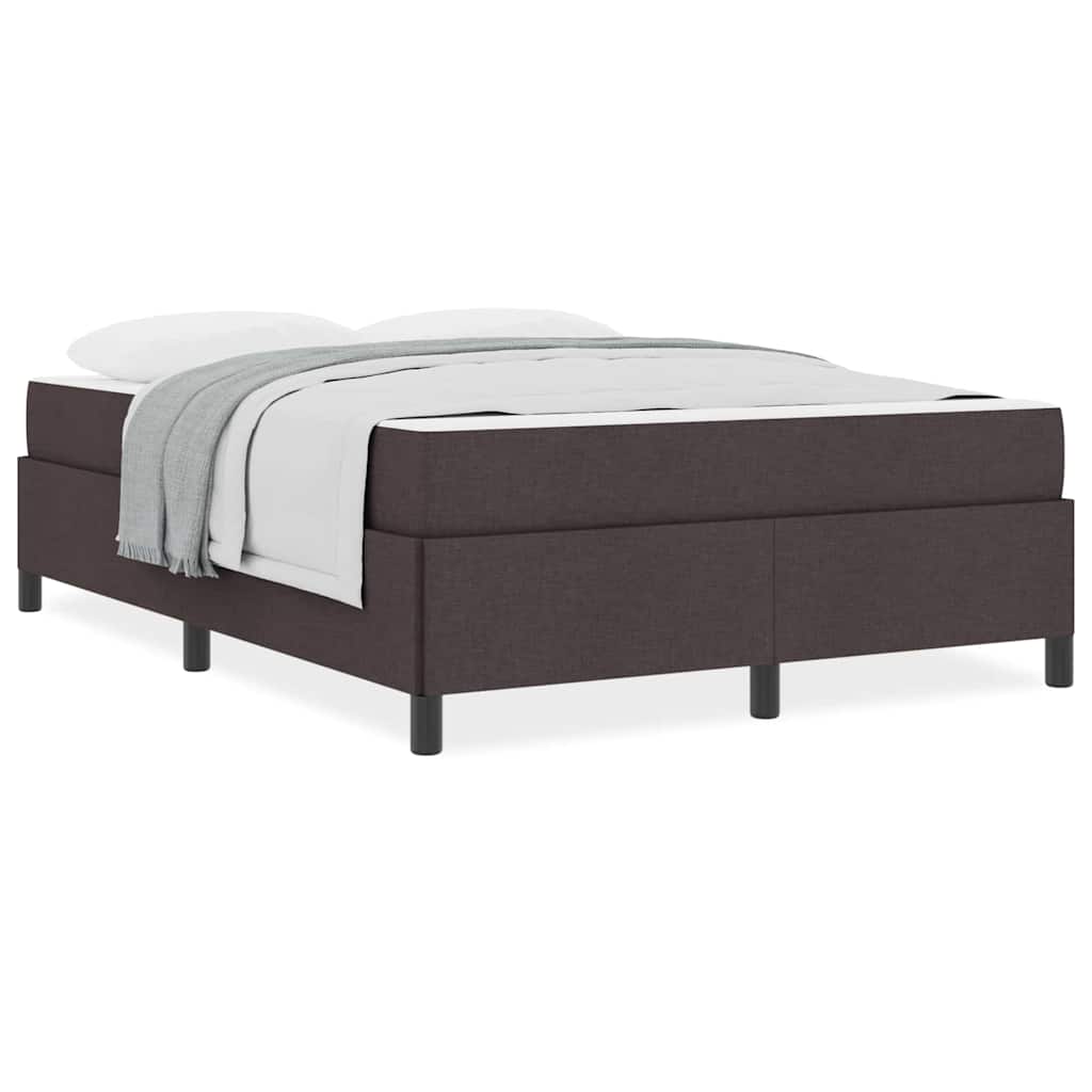 Boxspringbett Braun 160 x 200 cm Stoff, Ingenieurholz