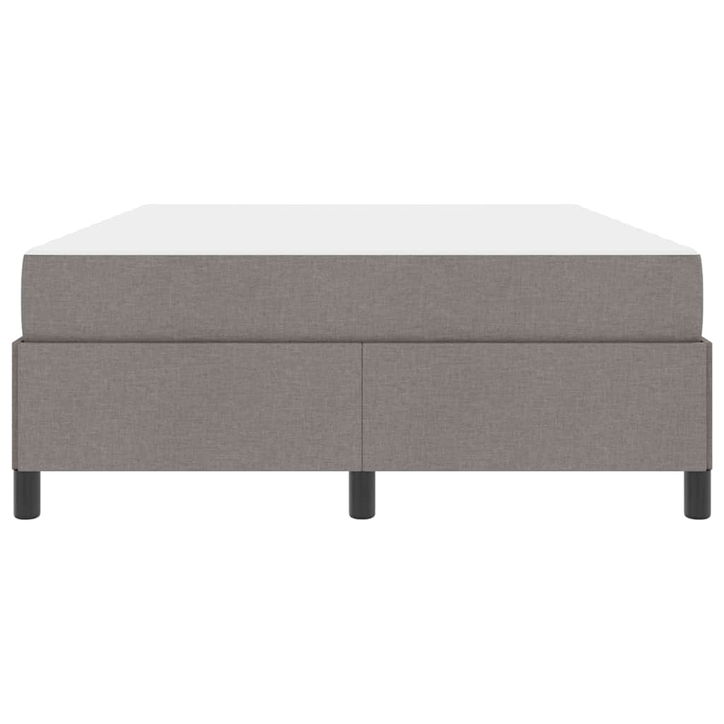 Boxspringbett Taupe und Schwarz 160 x 200 cm