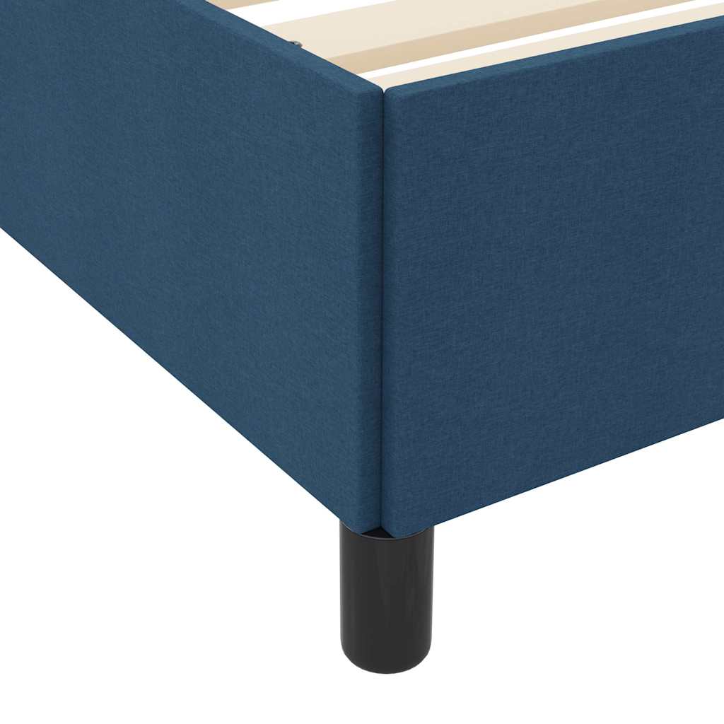 Boxspringbett Blau 160 x 200 cm Stoff
