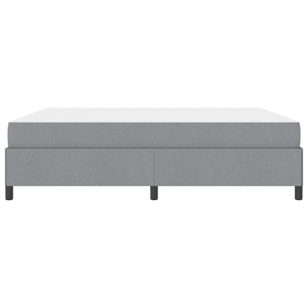 Boxspringbett Hellgrau und Schwarz 180 x 200 cm