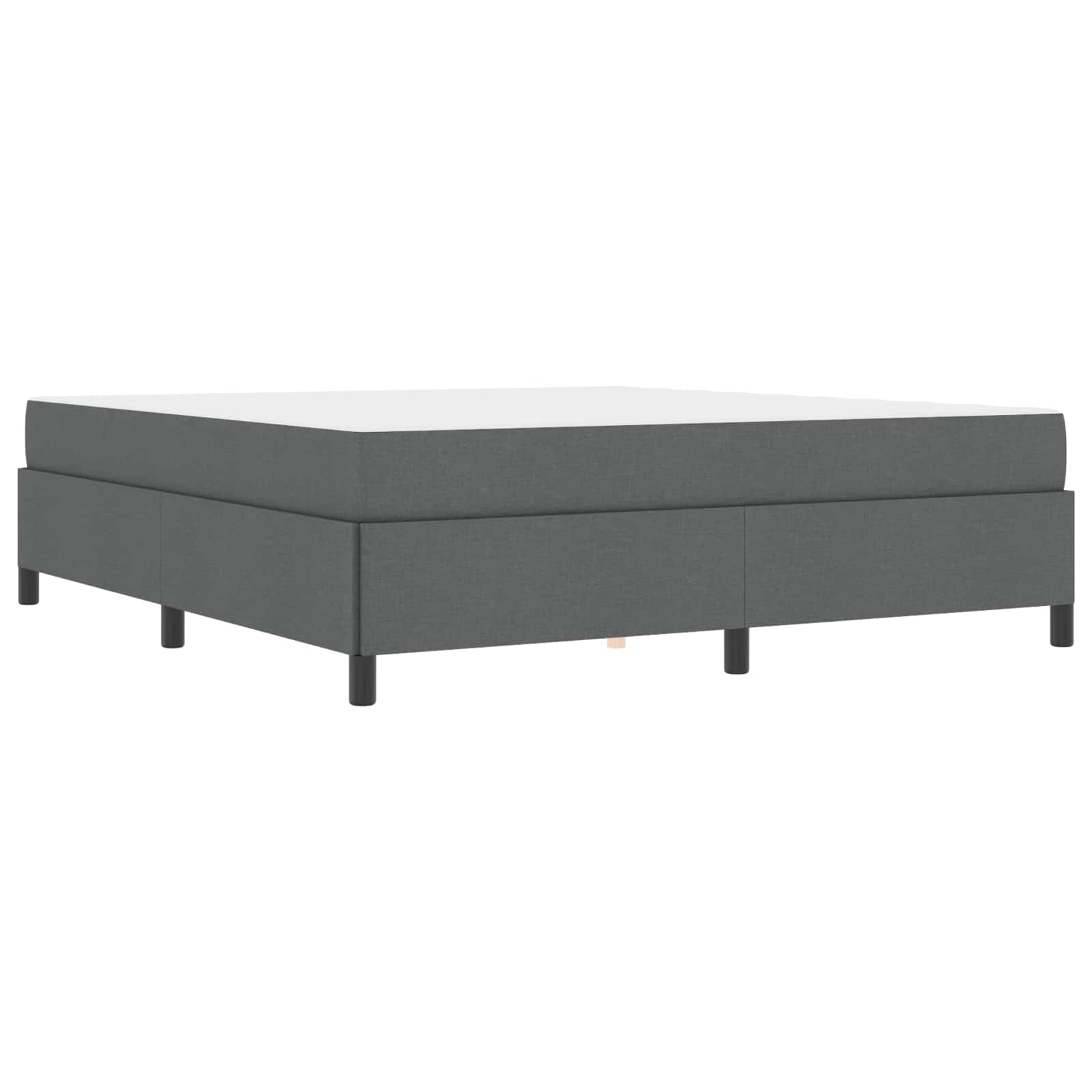 Boxspringbett Dunkelgrau 180 x 200 cm Stoff