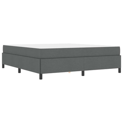 Boxspringbett Dunkelgrau 180 x 200 cm Stoff