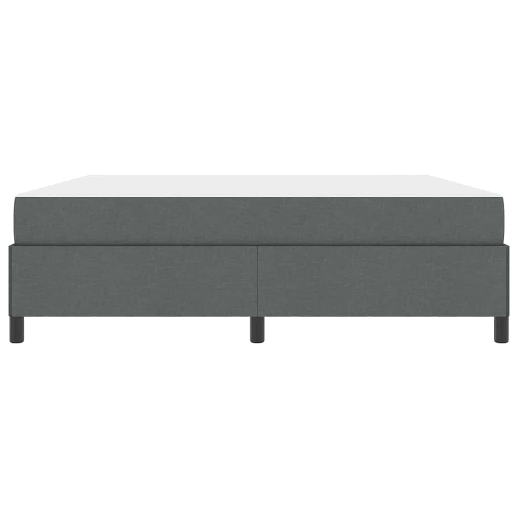 Boxspringbett Dunkelgrau 180 x 200 cm Stoff