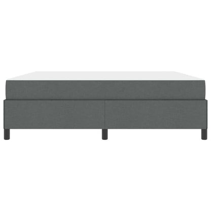 Boxspringbett Dunkelgrau 180 x 200 cm Stoff