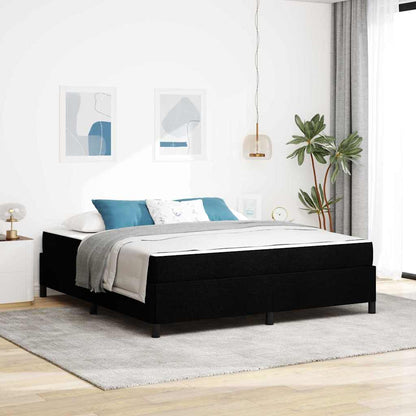 Boxspringbett Schwarz 180 x 200 cm Stoff