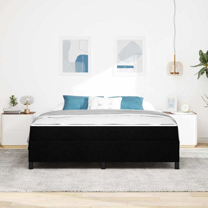 Boxspringbett Schwarz 180 x 200 cm Stoff