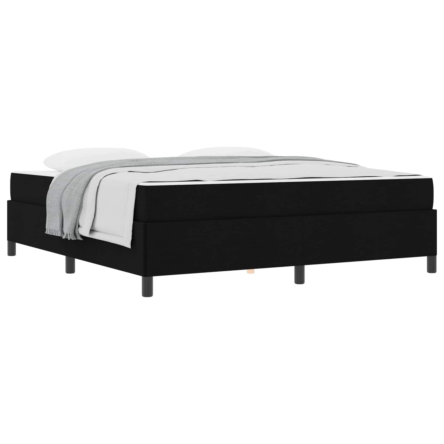 Boxspringbett Schwarz 180 x 200 cm Stoff