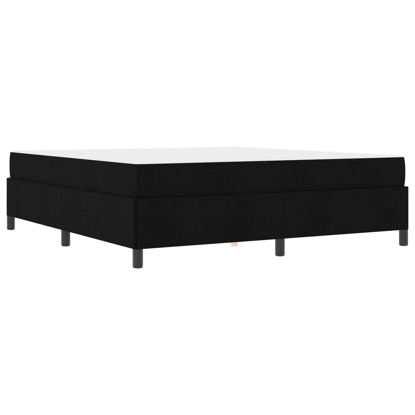Boxspringbett Schwarz 180 x 200 cm Stoff