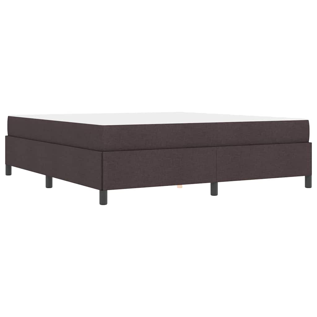 Boxspringbett Braun 180 x 200 cm Stoff, Ingenieurholz