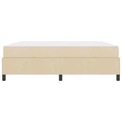 Boxspringbett Creme 180 x 200 cm Stoff