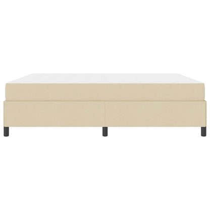 Boxspringbett Creme 180 x 200 cm Stoff