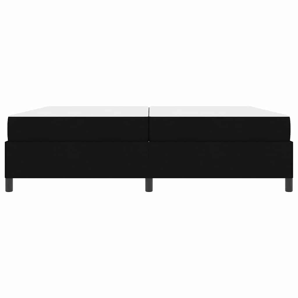 Boxspringbett mit Matratze Schwarz 200 x 200 cm Stoff