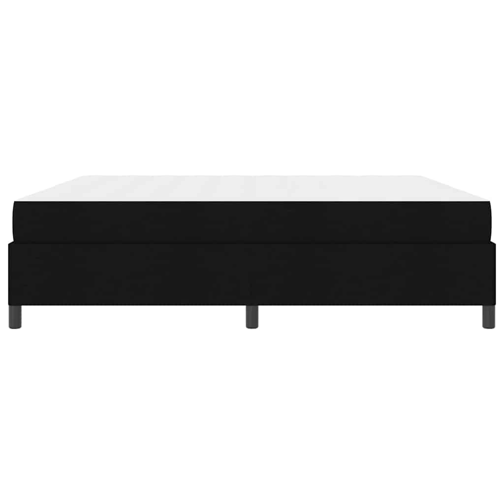 Boxspringbett Schwarz und Schwarz 200 x 200 cm