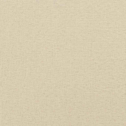 Boxspringbett mit Matratze Creme 200 x 200 cm Stoff