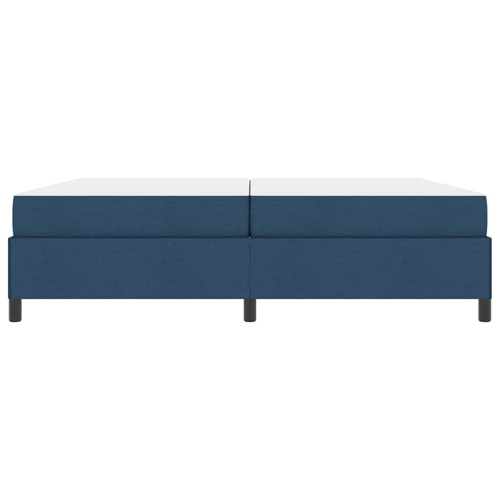 Boxspringbett Blau 200 x 200 cm Stoff