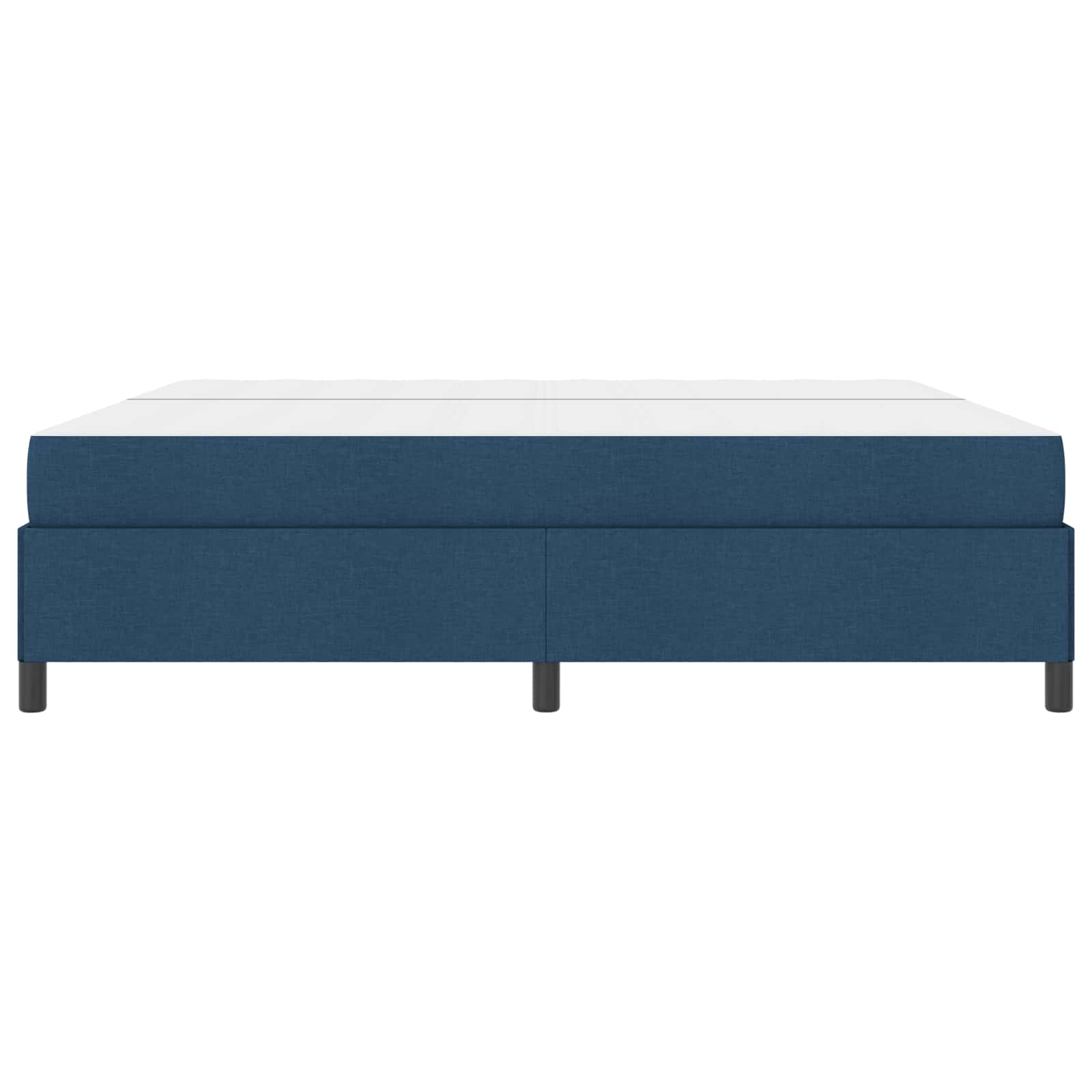 Boxspringbett Blau 200 x 200 cm Stoff