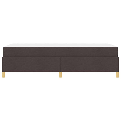 Bettrahmen mit Matratze Dunkelbraun 80 x 200 cm Stoff