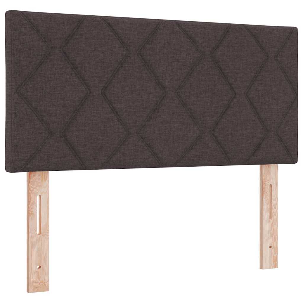 Boxspringbett Dunkelbraun 100 x 200 cm Schaum und Polsterung