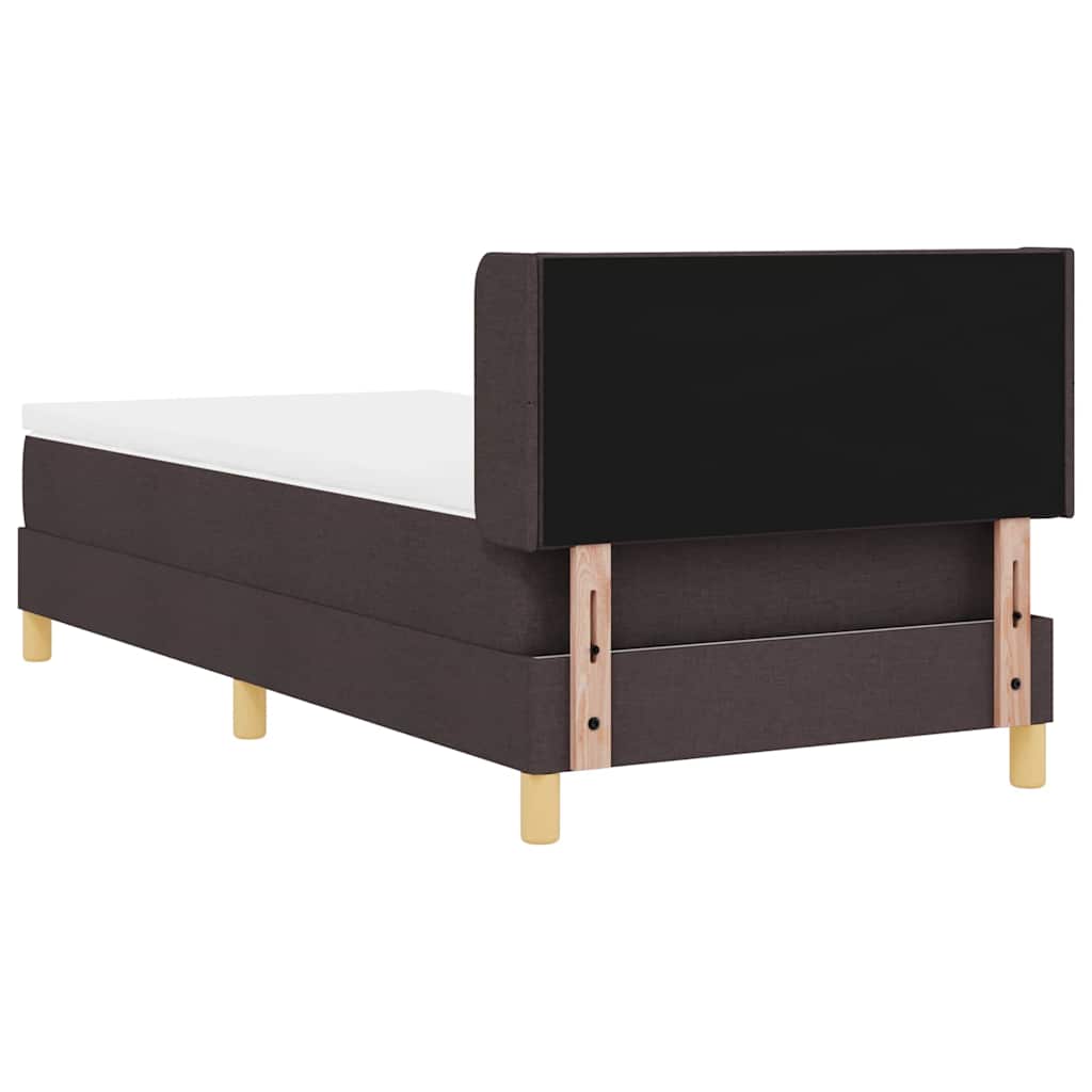 Boxspringbett Dunkelbraun 100 x 200 cm Schaum und Polsterung