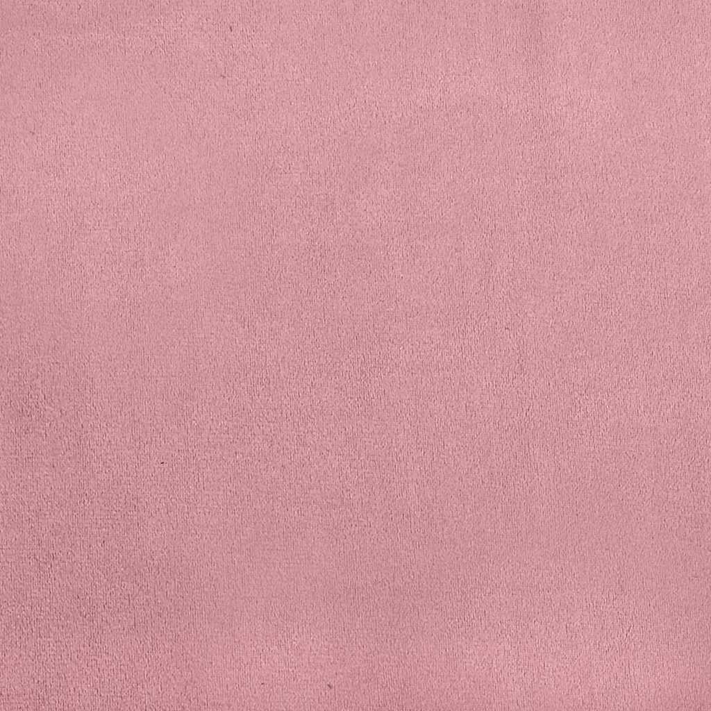 Boxspringbett mit Matratze Schwarz 100x200 cm Velvet Rosa