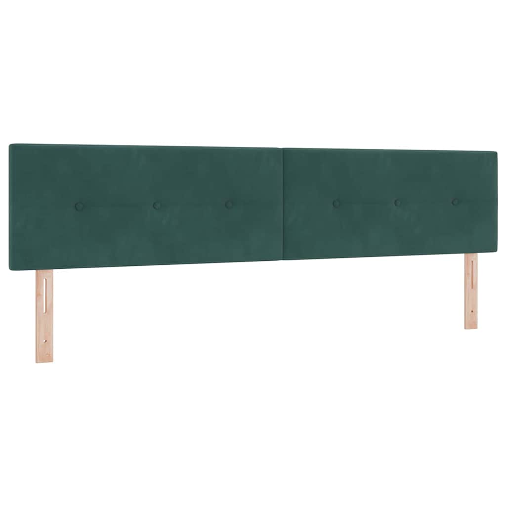 Boxspringbett mit Matratze Schwarz 100x200 cm Velvet Dunkelgrün