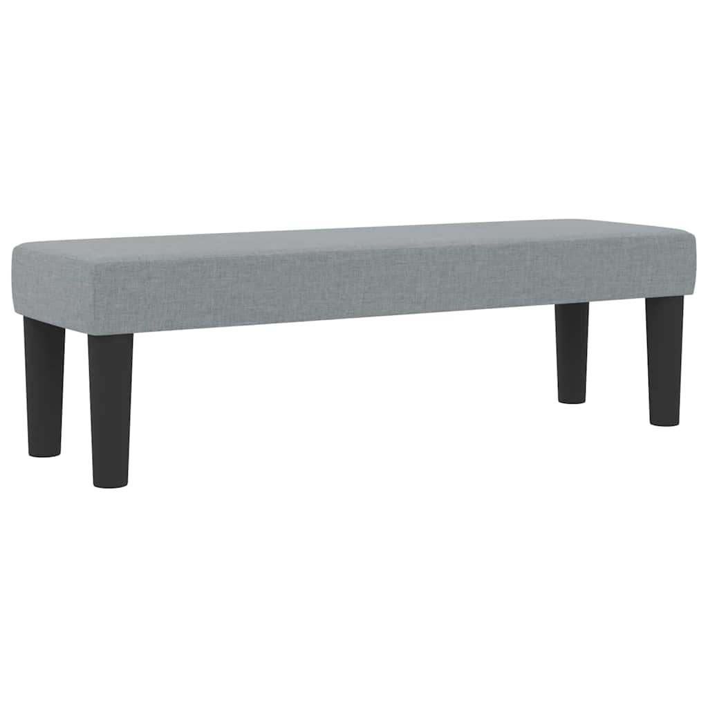 Boxspringbett mit Kopfteil Hellgrau 120 x 200 cm Stoff