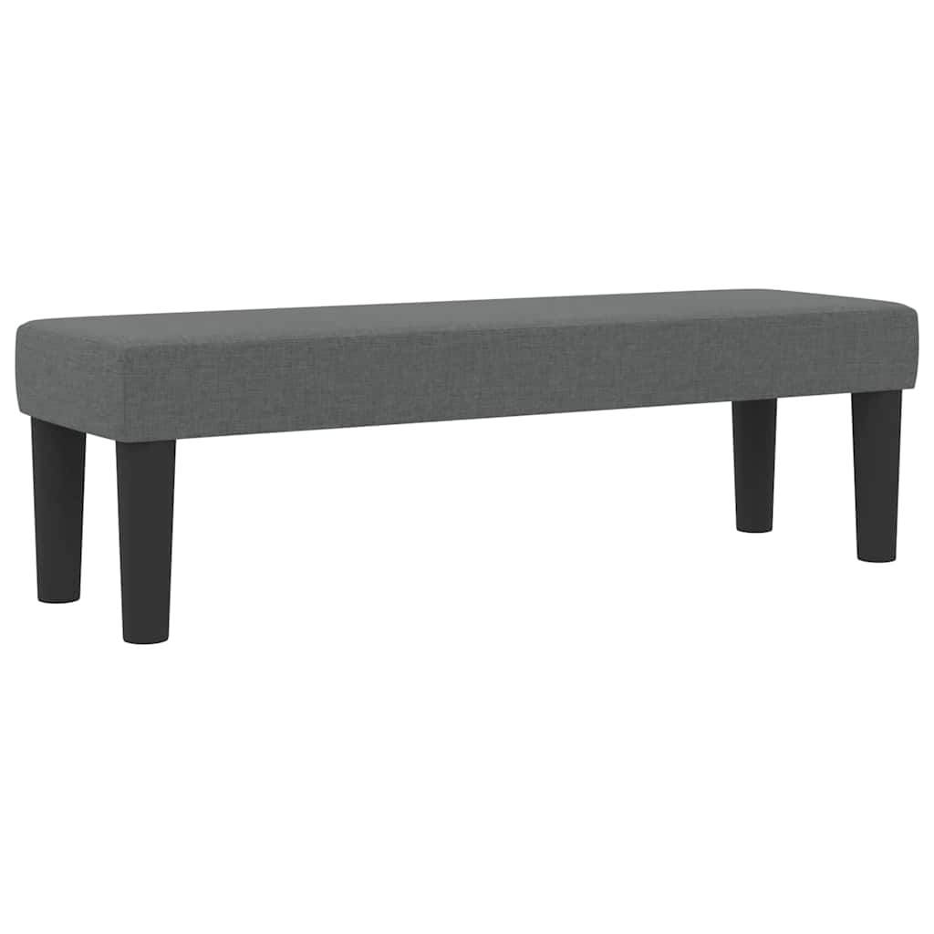 Boxspringbett mit Kissen Dunkelgrau 140 x 190 cm Stoff